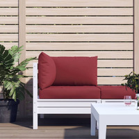 vidaXL Pallet Sofa Cushions 3 pcs Wine Red Fabric