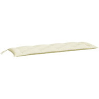 vidaXL Garden Bench Cushion Cream White 59.1"x19.7"x2.8" Fabric