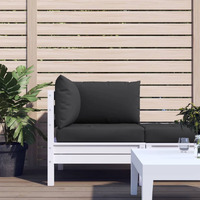vidaXL Pallet Sofa Cushions 3 pcs Black Fabric
