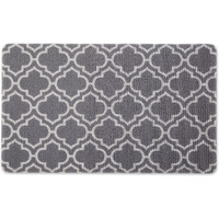DII Gray Lattice Tufted Mat 17.75x29.5 inches
