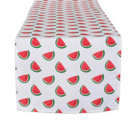 WATERMELON PRINT OUTDOOR TABLE RUNNER 14x108