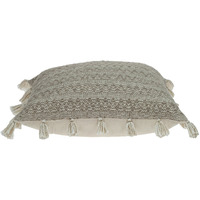 Neutral Sand Woven Throw Pillow