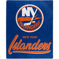 Islanders OFFIcIAL NHL Signature Raschel Throw Blanket 50 x 60(D0102H94UXU)