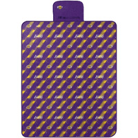 Lakers OFFIcIAL NBA Hex Stripe Picnic Blanket 60 x 72(D0102H94MAY)