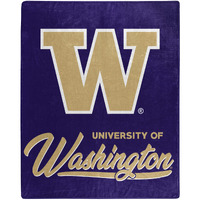 Washington OFFIcIAL NcAA Signature Raschel Throw Blanket(D0102HX6Y8X)