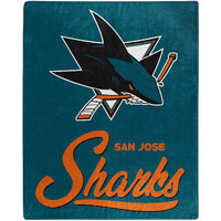 Sharks OFFIcIAL NHL Signature Raschel Throw Blanket 50 x 60(D0102H94U9g)