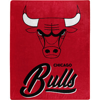 Chicago Bulls Blanket 50x60 Raschel Signature Design