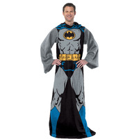 Batman-Batman in Black Star Wars: The Mandalorian comfy Mando Adult Silk Touch comfy Throw Blanket with Sleeves 48 x 71(D0102HAR1Z7)