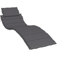 vidaXL Sun Lounger Cushion Anthracite 73.2"x22.8"x1.2"