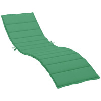 vidaXL Sun Lounger Cushion Green 78.7"x23.6"x1.2" Fabric