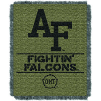 US Air Force Academy OFFICIAL Collegiate 46X60 OHT Rank Jacquard Throw(D0102HX61K6.)