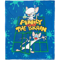 Animaniacs, Pinky and the Brain Aggretsuko Comics Silk Touch Throw Blanket, 50" x 60"(D0102HAR1NU.)