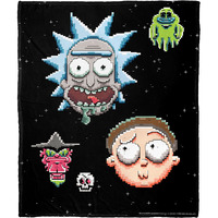 Rick & Morty, Pixelverse Aggretsuko Comics Silk Touch Throw Blanket, 50" x 60"(D0102HARD7G.)