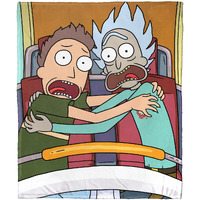 Rick & Morty, Hold On Aggretsuko Comics Silk Touch Throw Blanket, 50" x 60"(D0102HARDXV.)