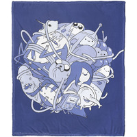 Adventure Time, Ball Of Fun Aggretsuko Comics Silk Touch Throw Blanket, 50" x 60"(D0102HAR6I7.)