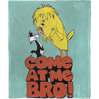 Looney Tunes, Come at Me Bro Aggretsuko Comics Silk Touch Throw Blanket, 50" x 60"(D0102HARY8W.)