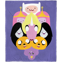 Adventure Time, Crazy Split Aggretsuko Comics Silk Touch Throw Blanket, 50" x 60"(D0102HAR6IY.)