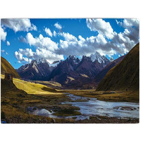 Mountains Bedroom Tapestry Landscape Background Cloth Bedside Wall Hanging Cloth Room Decoration Tapestry, 43x59 inch