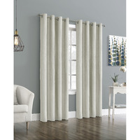 Ethan Jacquard Grommet Curtain Panel Window Dressing 52 x 84 in White