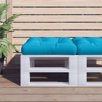 vidaXL Pallet Cushion Blue 23.6x23.6x4.7 Fabric