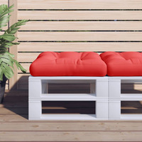 vidaXL Pallet Cushion Red 19.7x19.7x4.7 Fabric