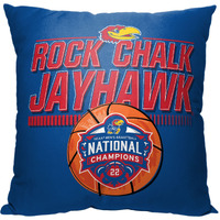 Kansas Jayhawks 2022 NcAA National Basketball champions Pillow(D0102H94J4V)