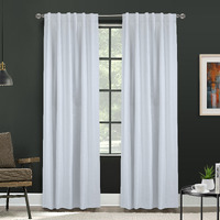 Baxter Back Tab Curtain Panel Window Dressing 52 x 84 in White