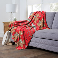 WB  Friends, gingerbread Pattern, Silk Touch Throw Blanket, 50x60(D0102H212IU)