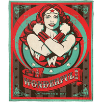 Wonder Woman, Wonder Parent Aggretsuko Comics Silk Touch Throw Blanket, 50" x 60"(D0102HARMGA.)