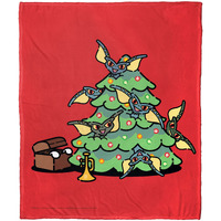 Gremlins, Christmas Chaos Aggretsuko Comics Silk Touch Throw Blanket, 50" x 60"(D0102HARYV7.)