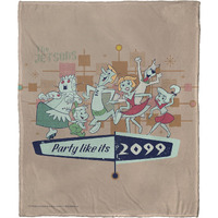 The Jetsons, Party Like it's 2099 Aggretsuko Comics Silk Touch Throw Blanket, 50" x 60"(D0102HARYMW.)