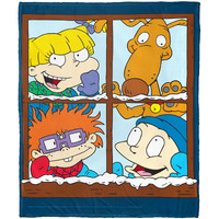 Rugrats, Winter Window Aggretsuko Comics Silk Touch Throw Blanket, 50" x 60"(D0102HARDHY.)