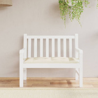 vidaXL Garden Bench Cushion Cream White 43.3"x19.6"x2.7" Fabric