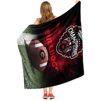 Northwest NcAA georgia Bulldogs 2022 National Football champions Silk Touch Throw Blanket, 50 x 60, Radial(D0102H2B4VA)