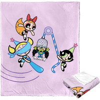 WB  POWERPUFF gIRLS, Birthday Bash the Baddie, Silk Touch Throw Blanket, 50x60(D0102H21ggA)