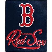 Red Sox OFFIcIAL MLB Signature Raschel Throw Blanket 50 x 60(D0102H94B17)