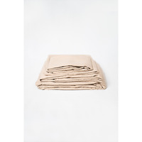 Omne Sleep 4-Piece Khaki Brushed Microfiber Queen Hypoallergenic Sheet Set(D0102H7BAT8)