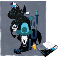 Adventure Time Silk Touch Throw Blanket, 50 x 60, Monsters Traps and Magic(D0102H21Q5A)