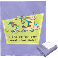 cartoon Networks cow and chicken Silk Touch Throw Blanket, 50 x 60, Will this Make Sense(D0102H21L7V)