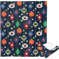 Dc comics Justice League Silk Touch Throw Blanket, 50 x 60, Hero Ornaments(D0102H21LKA)