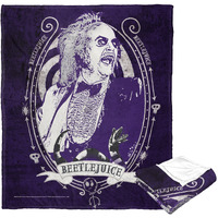 Beetlejuice Silk Touch Throw Blanket, 50 x 60, Purple Beetle(D0102H21QHU)