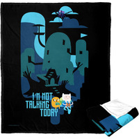 Adventure Time Silk Touch Throw Blanket, 50 x 60, Not Talking Today(D0102H21gZY)