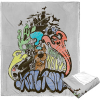 Warner Bros Scooby-Doo Silk Touch Throw Blanket, 50 x 60, Scooby graffiti(D0102H212MU)