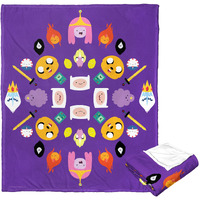 Adventure Time Silk Touch Throw Blanket, 50 x 60, Adventure Kalidescope(D0102H21QI7)