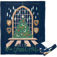 Harry Potter Silk Touch Throw Blanket, 50 x 60, Deck the great Hall(D0102H21LZY)