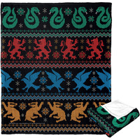 Harry Potter Silk Touch Throw Blanket, 50 x 60, Houses Sweater(D0102H21L8V)
