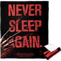 A Nightmare on Elm Street Silk Touch Throw Blanket, 50 x 60, Never Sleep Again(D0102H21g4V)