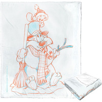 Warner Bros Looney Tunes Silk Touch Throw Blanket, 50 x 60, Sylvester Snowman(D0102H21QZV)