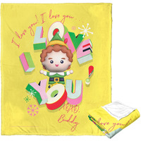Elf Silk Touch Throw Blanket, 50 x 60, I Love You(D0102H21LcW)