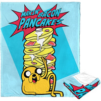 Adventure Time Silk Touch Throw Blanket, 50 x 60, Makin Bacon Pancakes(D0102H21gBg)